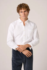 Christian Kimber Oxford Shirt Garment-Dyed Cotton,White
