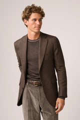 Christian Kimber Apollo Blazer Wool and Cashmere,Brown Prince of Wales