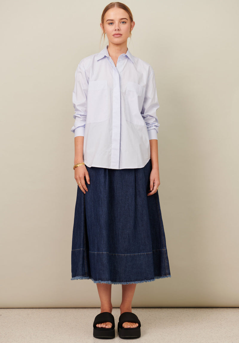 POL Elisa Shirt , Ice Blue