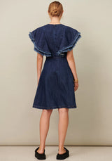 POL Fringe Dress - Denim