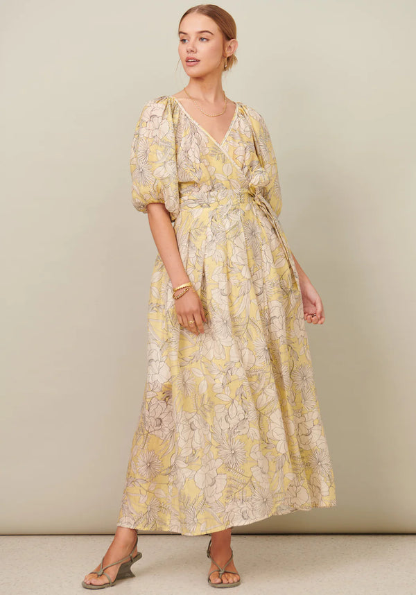 POL Sofia Tie Dress - Sofia Print