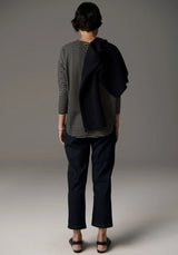 POL, Signe Long Sleeve Tee, Black/Ivory