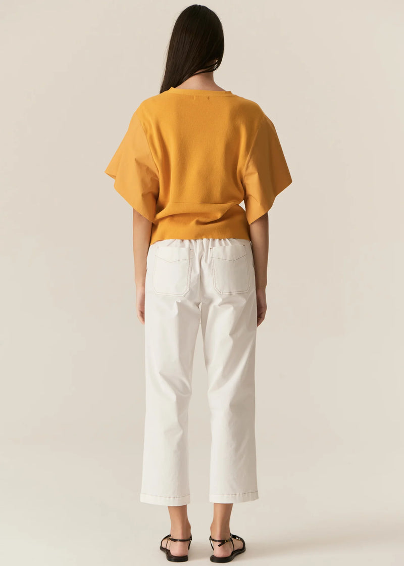 Pol Fern Tapered Pant,White