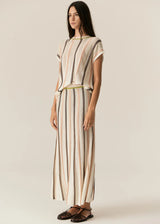 Tedd Knit Tee,Natural/Ivory