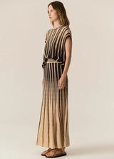 Pol Tedd Knit Skirt,Ink/Camel