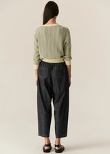 POL Avrid Chambray Barrel Pant
