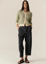POL Avrid Chambray Barrel Pant