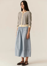 POL Jules Cardigan,Blue/Ivory