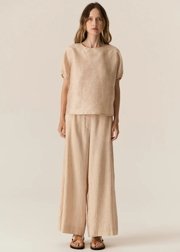 Pol Stelle Reversible Top,Red/Natural stripe