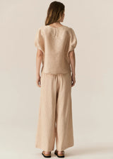Pol Stelle Reversible Top,Red/Natural stripe