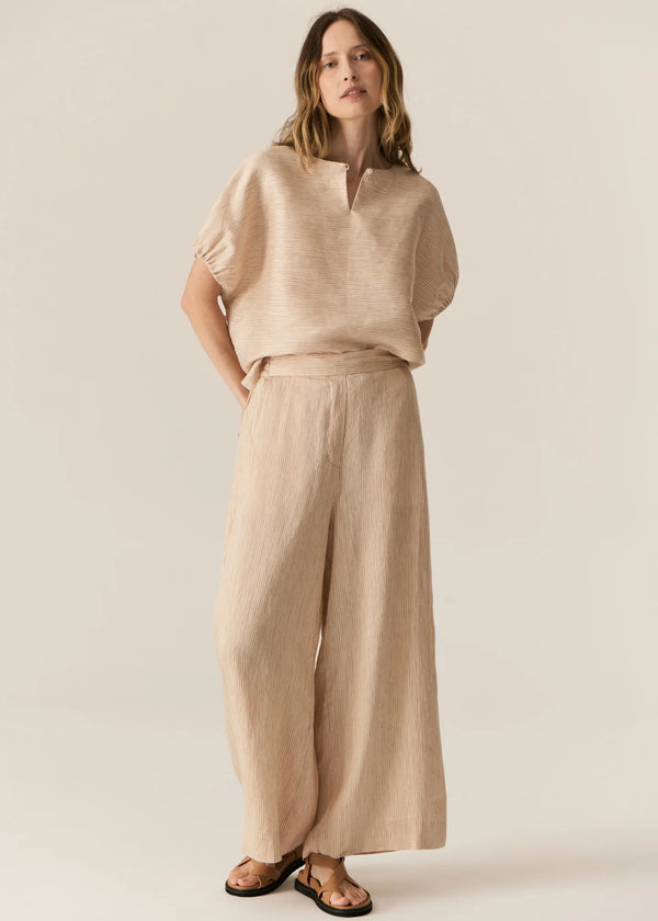 Pol Stelle Reversible Top,Red/Natural stripe