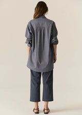 Cassis Fish Shirt,Denim/Pebble