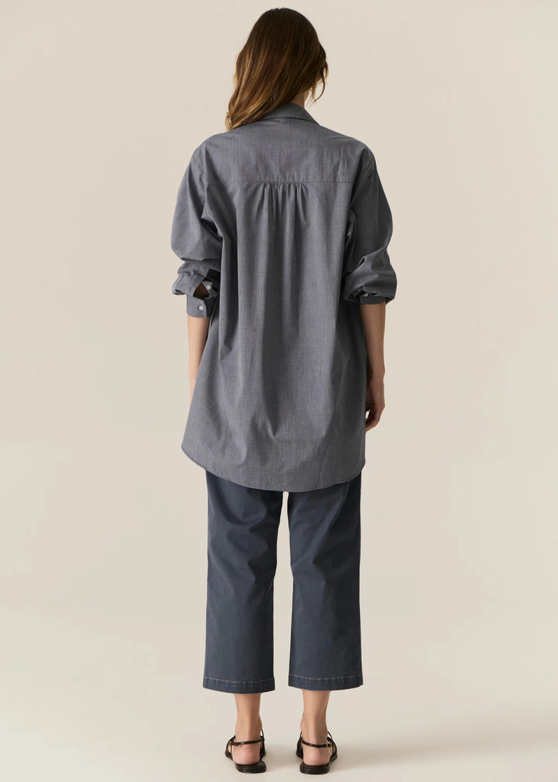 Cassis Fish Shirt,Denim/Pebble