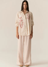 Cassis Fish Shirt,Natural Berry