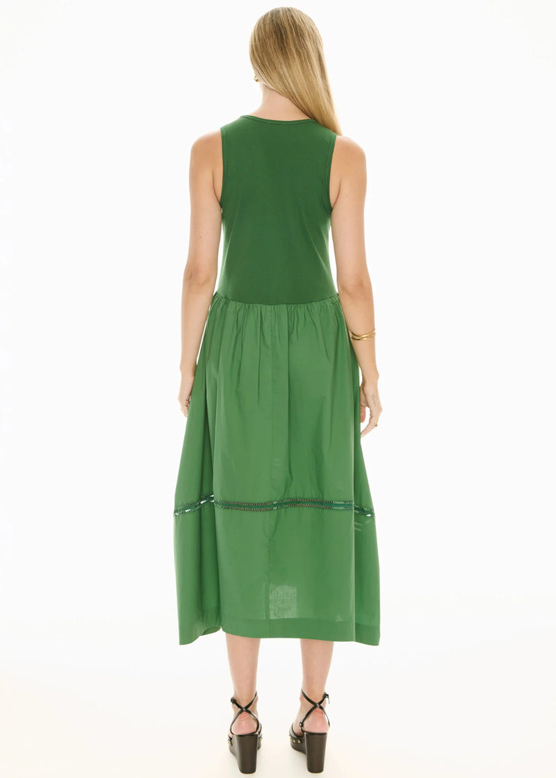 POL Orlo Lace Tank Dress,Green