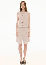POL Maya Tailored Short,pinstripe