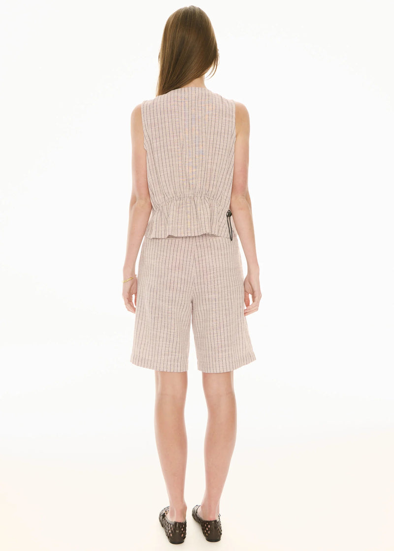 POL Maya Tailored Short,pinstripe