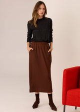 POL Westin Lurex Check Knit,charcoal