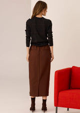 POL Westin Lurex Check Knit,charcoal