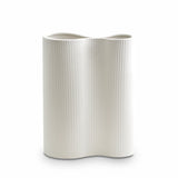 MARMOSET FOUND Ribbed Infinity Vase M - Snow