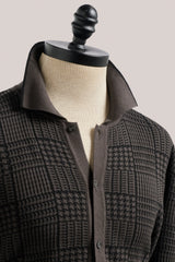 Christian Kimber, Riviera Short-Sleeved Knit Polo, Prince of Wales