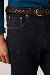 Christian Kimber Rose Street Denim Italian Selvedge Jeans,Dark Indigo