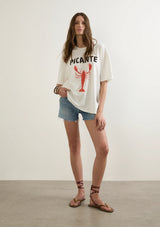 Auguste Picante Boyfriend Tee,White