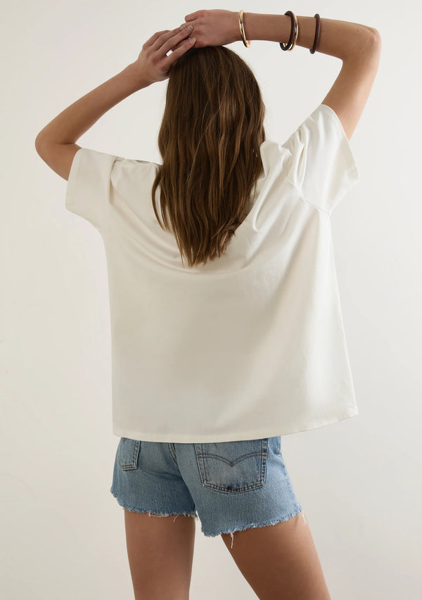 Auguste Picante Boyfriend Tee,White