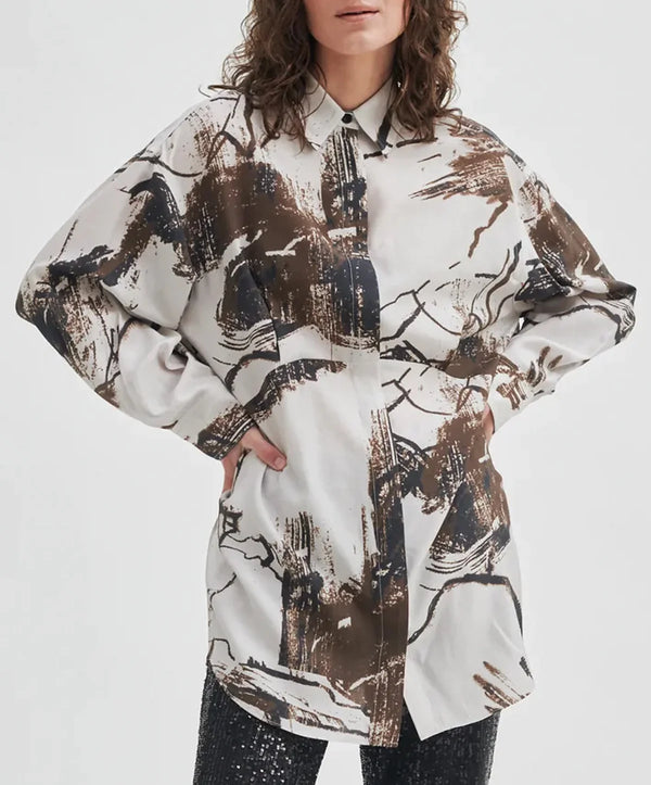 SECOND FEMALE Shakely Shirt - Quiet Gray