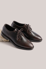 Christian Kimber Flinders Derby Shoe - Chocolate Leather