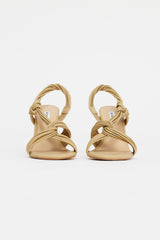 Acler, Iverly Knot Wedge, Biscuit