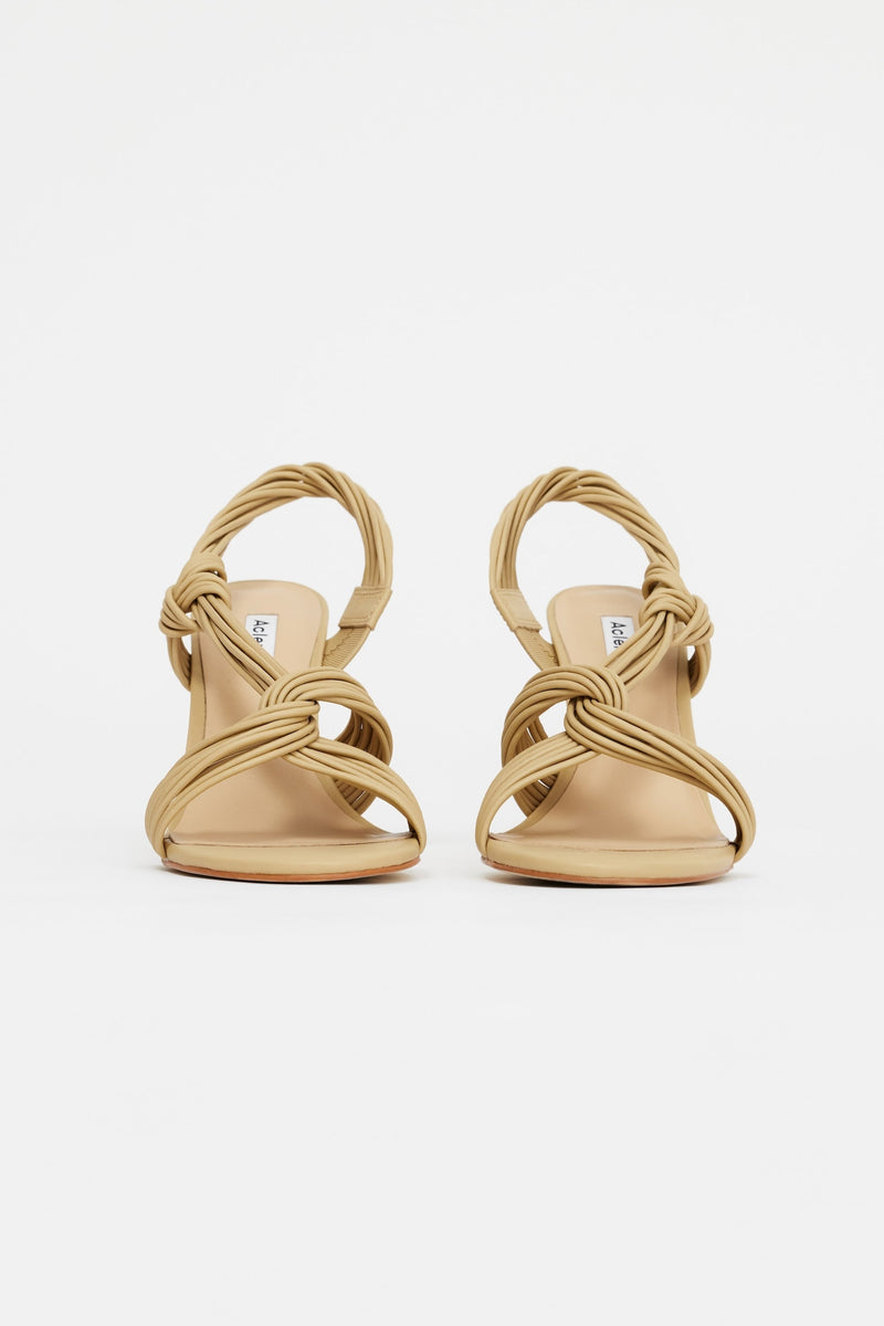 Acler, Iverly Knot Wedge, Biscuit