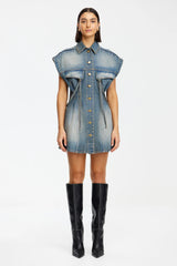 Acler Newlane mini Dress,Vintage Wash