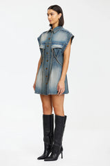 Acler Newlane mini Dress,Vintage Wash