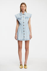 ACLER, Eagleton Mini Dress, Ice Blue