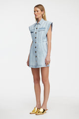 ACLER, Eagleton Mini Dress, Ice Blue
