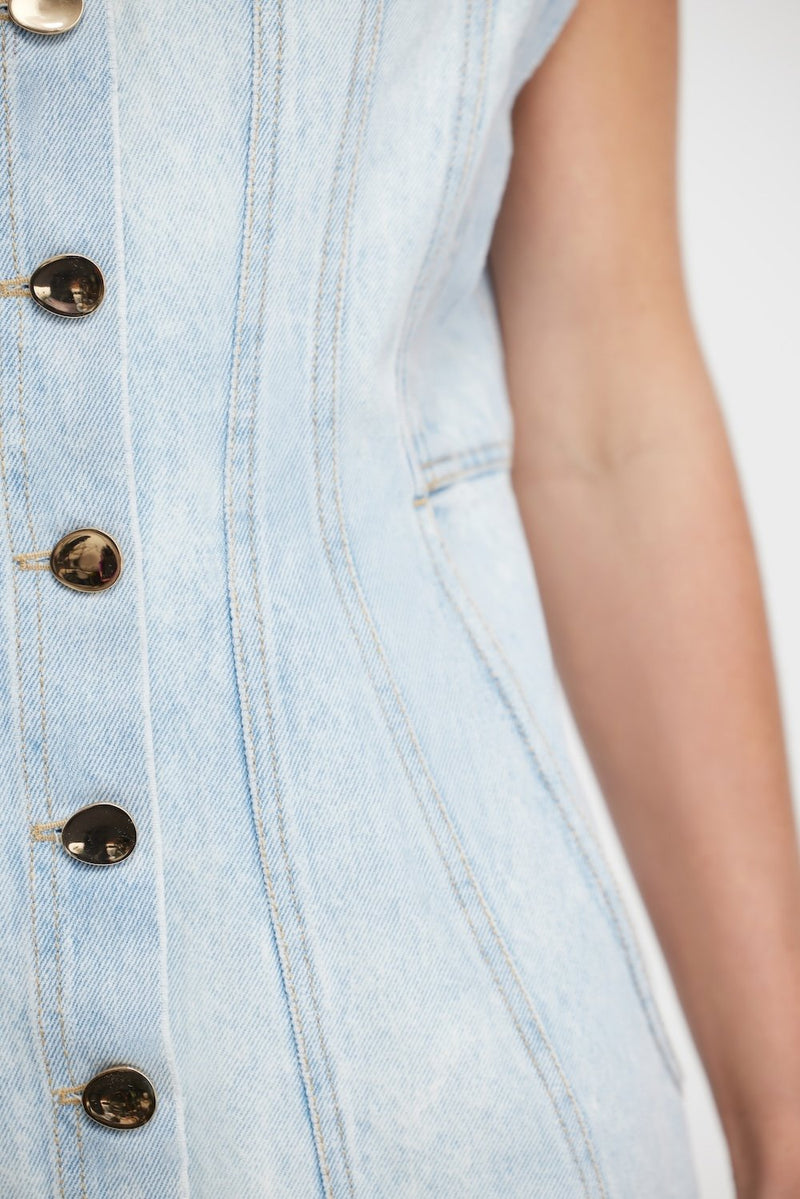 ACLER, Eagleton Mini Dress, Ice Blue