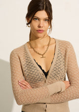 AUGUSTE Pippa Knit Cardigan - Coffee