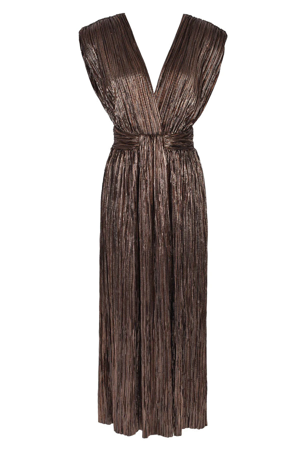 SABINA MUSAYEV Margot Dress - Bronze/Black