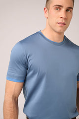 Christian Kimber Ice Cotton Double Layer T-Shirt, Sky Blue