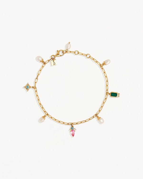 By Charlotte Connect To The Universe Bracelet,18k Gold Vermeil