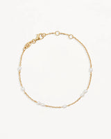 By Charlotte, Gold Serene Dreams Pearl Bracelet