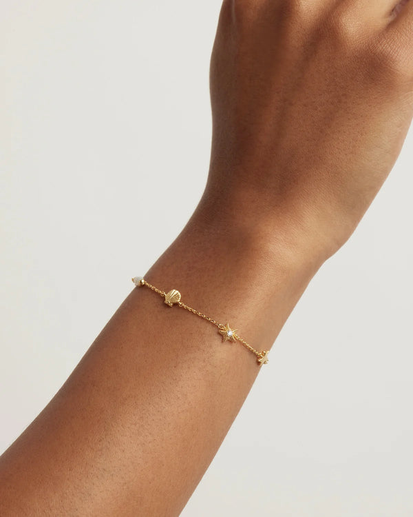 By Charlotte, Gold Ocean Dreaming Bracelet