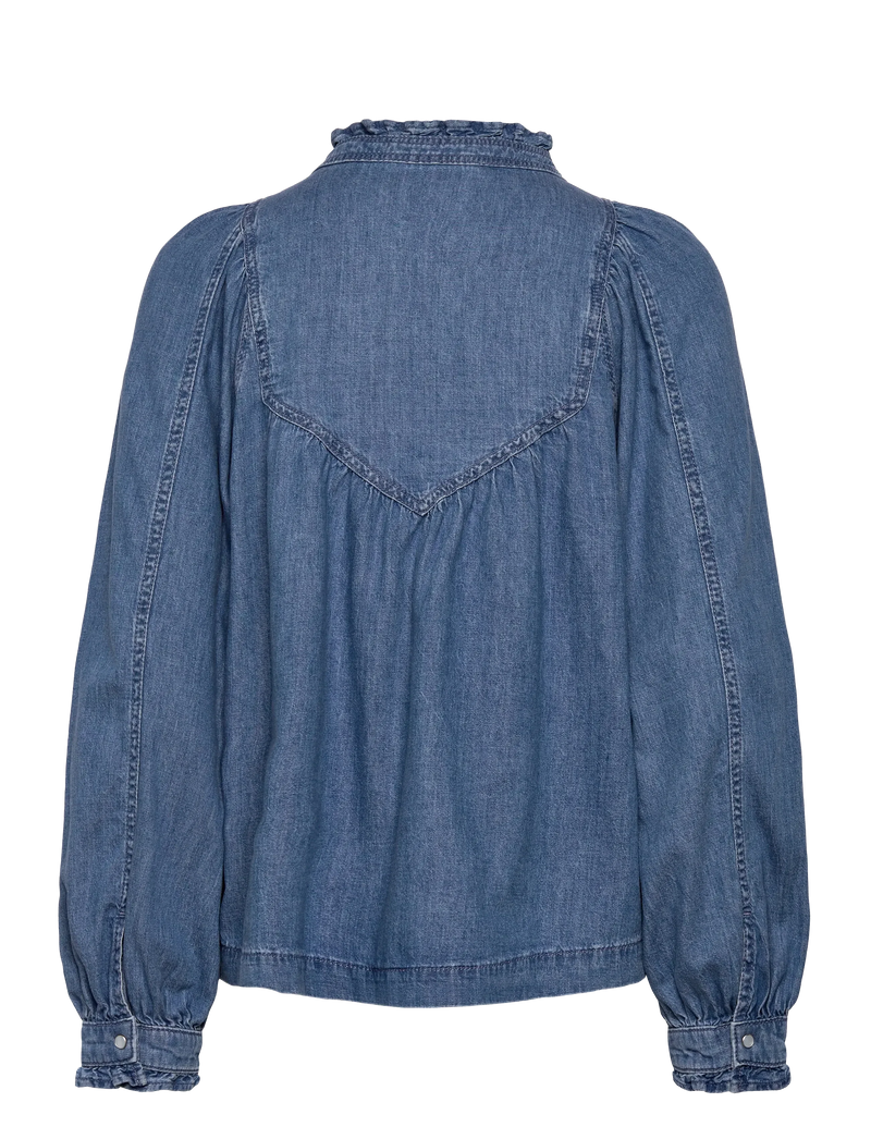 BA&SH Lay Blouse,Denim