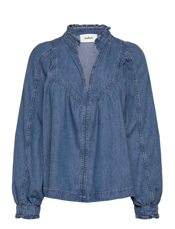 BA&SH Lay Blouse,Denim