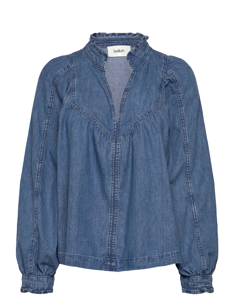 BA&SH Lay Blouse,Denim