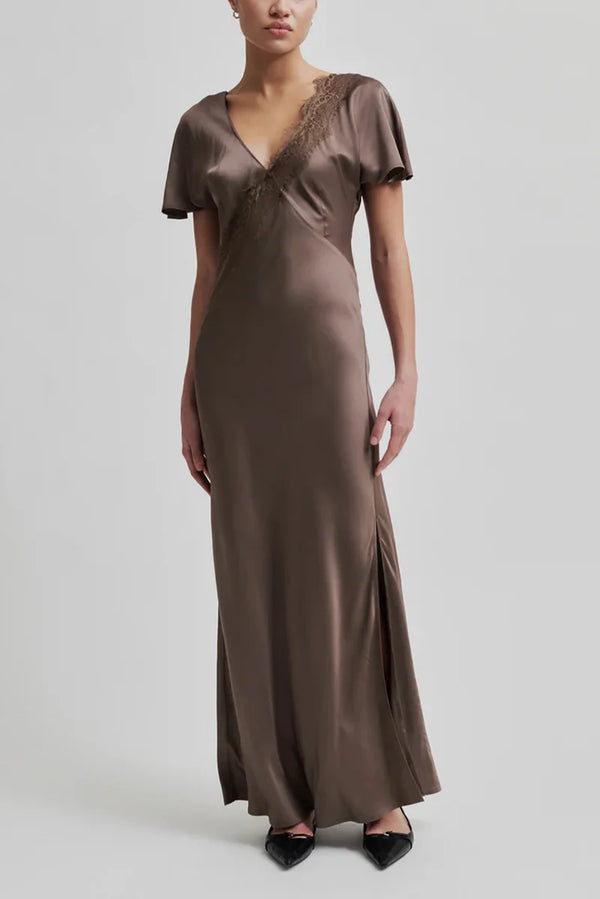 Second Female, Wienna Maxi Dress, Chocolate Chip