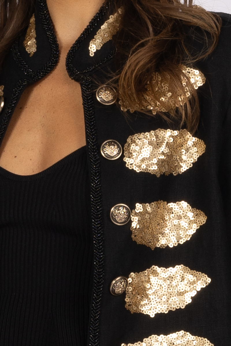 Joey the Label, Military Jacket, Black