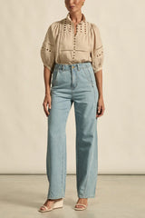 Zoe Kratzmann Cabaret Top,cashew