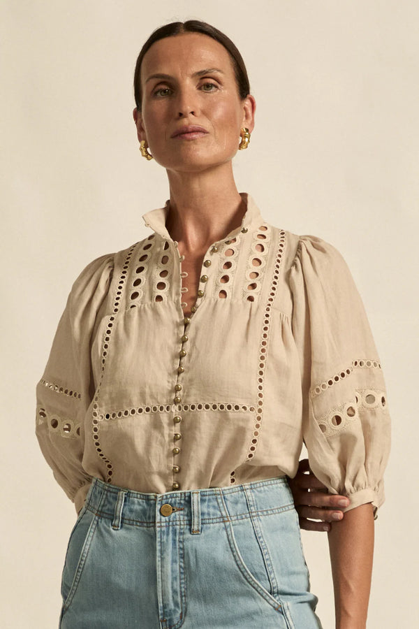 Zoe Kratzmann Cabaret Top,cashew